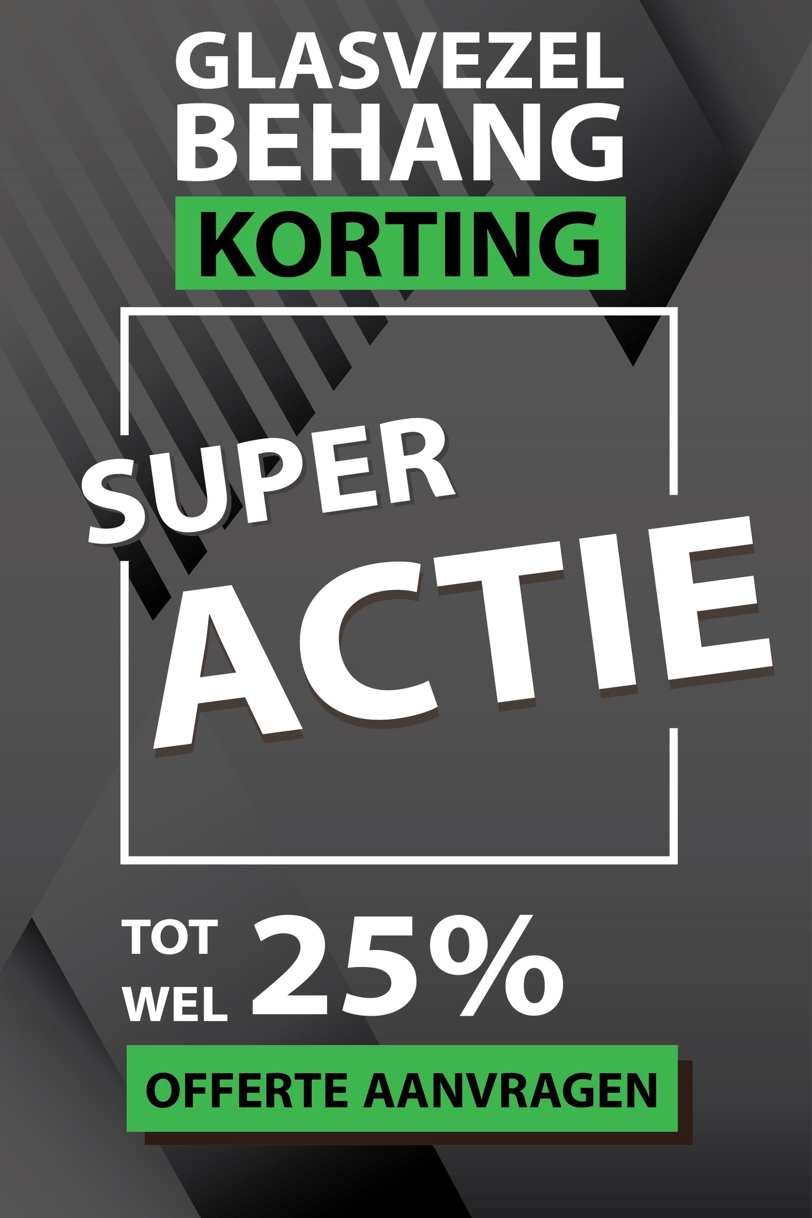 Glasvezelbehang korting